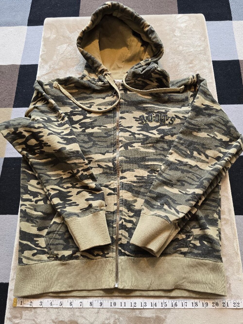 Roots 73 Athletics Camo Full-Zip Hoodie - Men’s / Unisex Large